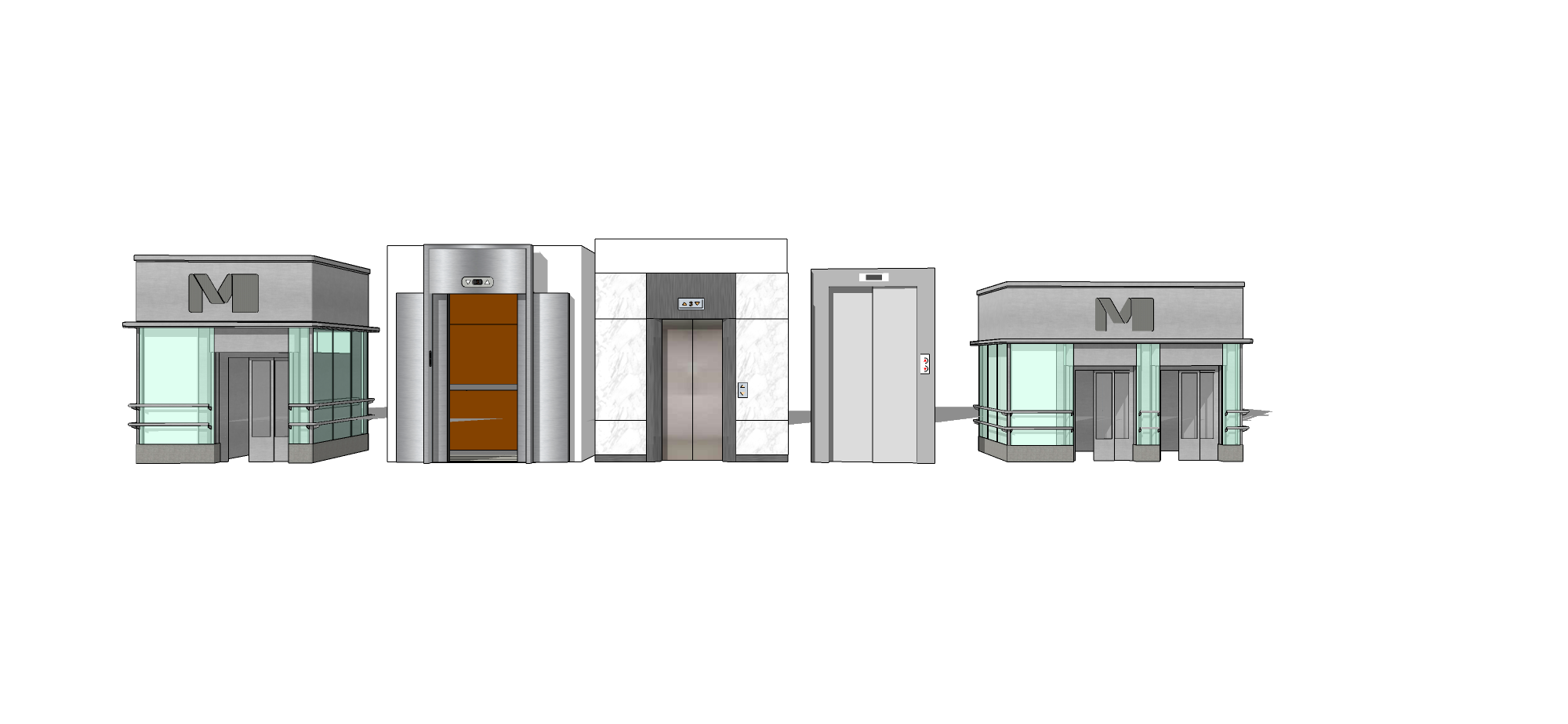 Elevator lift 3D SketchUp design models