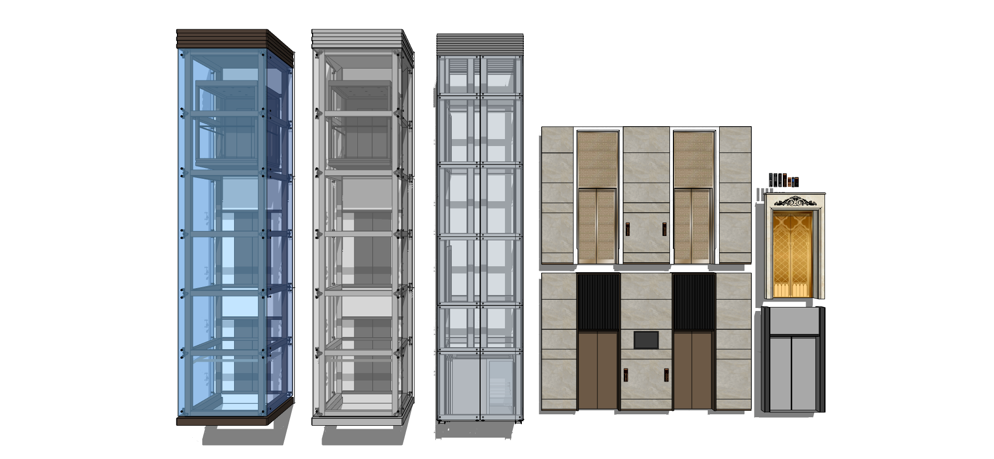 Elevator lift 3D SketchUp design models