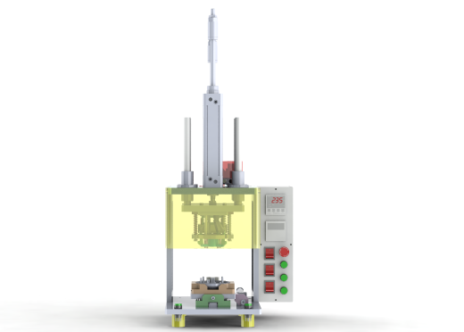 3D Design of Dual Station Hot Melting Riveting Press for Injection Molded Parts