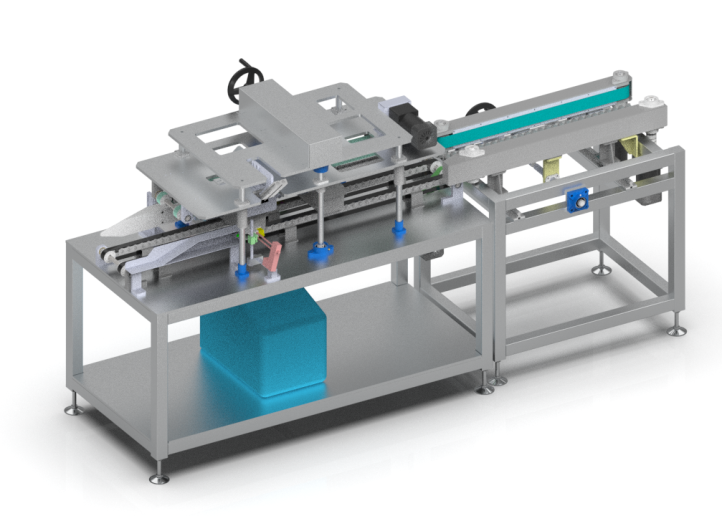 3D design of box glue & sealing machine